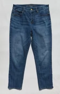 So Slimming CHICO’S Blue Soft Stretch Denim GIRLFRIEND CROPS Jeans 0,5 US S 6 - Bild 1 von 5
