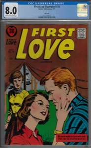 First Love CGC 8.0 VF# 78 1957 HARVEY PUB,ROMANCE FILE COPY - Picture 1 of 2