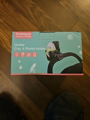 Универсальный подстаканник для коляски 2 в 1 держатель для телефона инвалидной коляски ходунков велосипедов - Изображение 1 из 4