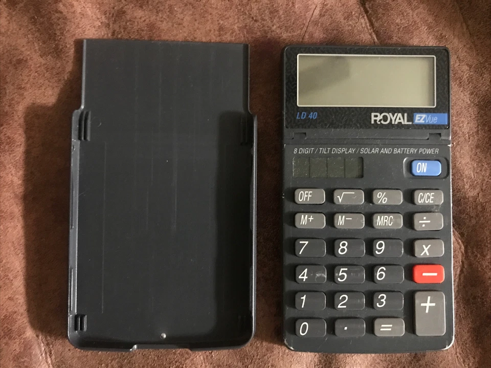 Vintage Royal LD40 Calculator 8 Digit Solar and Battery Made in Malaysia - Image 1 of 1