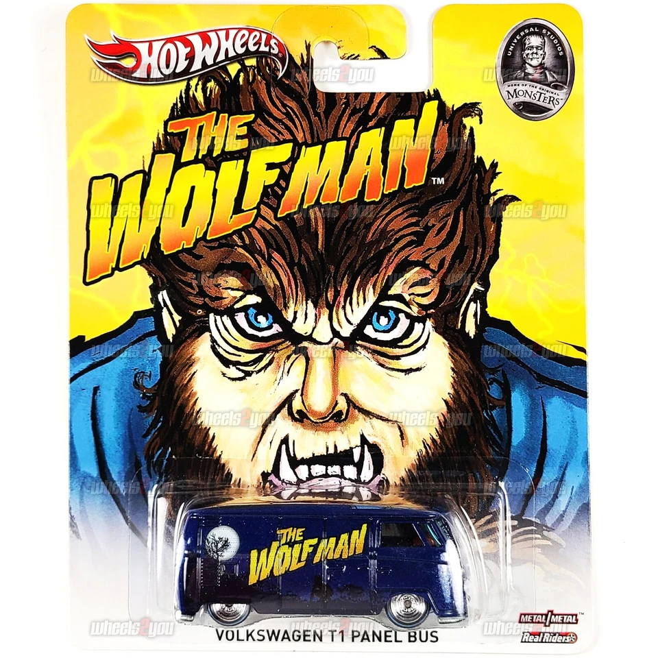 2013 Hot Wheels Universal Monsters Wolfman VOLKSWAGEN T1 Panel Bus VW RRS