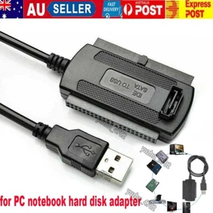 USB 2.0 to SATA/PATA/IDE Adapter Converter Cable for 2.5 3.5'' Hard Drive Disk - Picture 1 of 11