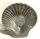 Vintage Pewter Clam Shell by CAMA USA 11.75"x11.50"x2.25" Deep Serving Dish