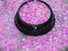 BARBIE PINK Slush Puppy Ice Sherbet Dust ❤ Hearts Stars Nail Art Sequins Glitter