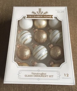 Ornamenti in vetro fatti a mano regalo 12 set in scatola dicembre casa - Foto 1 di 8