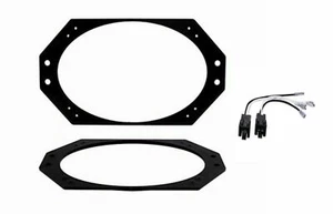 Pair Speaker Adapter Plates 1997-2006 Jeep Wrangler 4"x6" 4x6 and Wire Harness - Picture 1 of 8