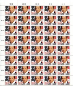 AUSTRIA ARNALOD SCHWARZENEGGER BLOCK OF FORTY QUITE ELUSIVE MINT NH - Picture 1 of 1