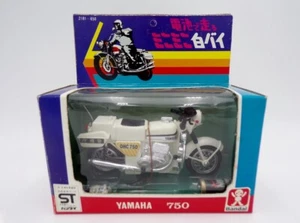 RARE 70s Bandai Japan B/O Motorized Yamaha Police 750 Motorcycle Ideal Motorific - Picture 1 of 5