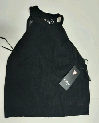 Nuevo Sujetador Bralette Guess Sexy Negro y Encaje Banda Ancha Mediano Foto 1 de 4