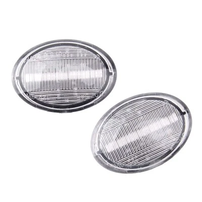 Par de luces de señalización laterales LED de lente transparente aptas para Fiat 500 500e 500c Abarth 2007-19 Foto 1 de 4