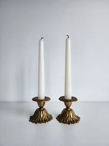 2x Brass Candelabras Candle Stick Holders - Picture 1 of 8