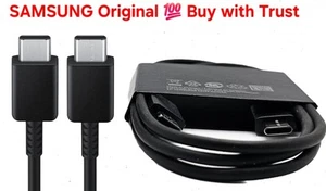 Samsung Câble USB-C vers USB-C Cordon de Charge Super Rapide pour iPhone16/15/Plus/ProMax - Photo 1 sur 2