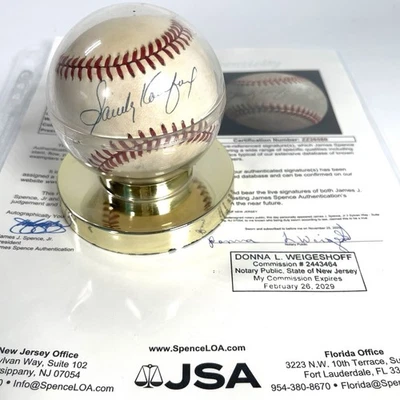 Sandy Koufax Dodgers Signed Baseball With Letter Of Authenticity By JSA - Image 1 of 4