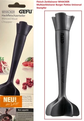 Fleisch Zerkleinerer WHACKER Multizerkleinerer Burger Patties Universal Stampfer - Bild 1 von 4