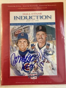 Ryne Sandberg SIGNED auto 2005 Baseball HOF Induction Program Wade Boggs SIGNED - Picture 1 of 7