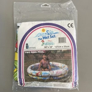 Vintage Vintage Intex The Wet Set Die kleine Meerjungfrau 50" x 10" Pool Kiddie Disney - Bild 1 von 11