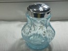 Vintage Light Blue Opalescent Daisy & Fern Sugar Shaker
