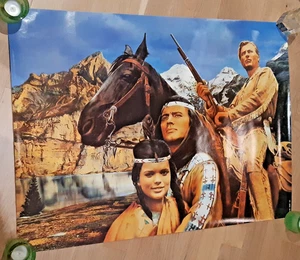 FilmPoster Winnetou Old Shatterhand Silbersee Pierre Brice Lex Barker Uschi Glas - Bild 1 von 2