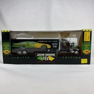 John Deere Motors Sports Discast Transporter With Stock Car - #23 Chad Little - Picture 1 of 15