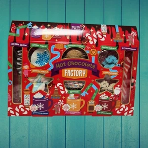 Festive Hot Chocolate Gift Box Factory Set Christmas Treats & Toppings UK - Picture 1 of 14