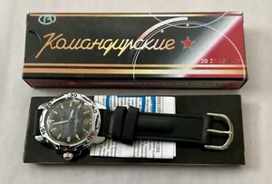 Vostok Komandirskie Russian Military Watch, Mechanical, NIB - Picture 1 of 3