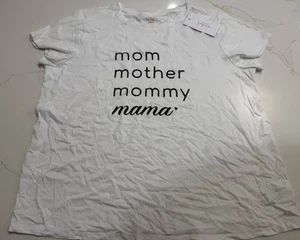 Isabel Maternity T-Shirt "Mama" Grafik weiß S/S Umstandsneuheit Gr. XXL - Bild 1 von 6