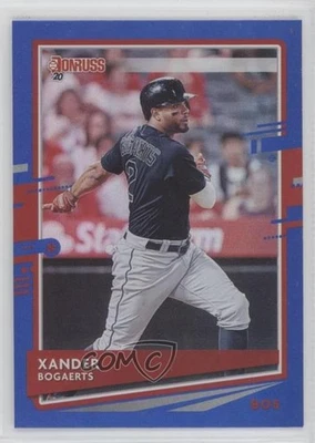 2020 Panini Donruss Holo Blue Xander Bogaerts #75 - Image 1 of 2