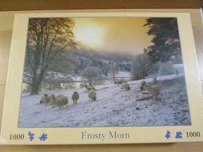 *LOOK* NEW & SEALED House of Puzzles "FROSTY MORN" 1000 Pcs Jigsaw Puzzle HOP - Image 1 of 4