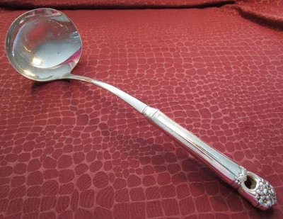 ETERNALLY YOURS Hollow Handle Soup Ladle No Monogram Silverplate 1941         bb - Image 1 of 4