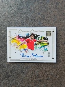 Bryan Robson Auto 42/99 On Card Panini Impeccable Premier League 2023-24 Man Utd - Picture 1 of 2