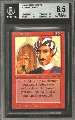 Magic MTG Arabian Nights Ali from Cairo BGS 8.5 (9, 8.5, 9.5, 8.5) NEAR MINT NM - Image 1 of 2