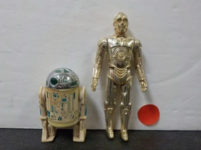 LS Vintage Star Wars Artoo-Detoo (R2-D2) C-3PO Lot Taiwan Complete 1977 Kenner - Image 1 of 4