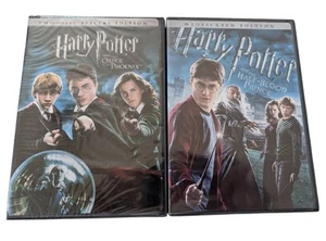 Harry Potter Order of the Phoenix 2 Disc and Half Blood Prince Bundle Set New - Picture 1 of 7