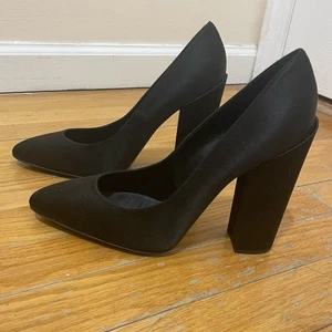 Giambattista Valli Schwarz Pumps Blockabsatz Größe EU 40 US 9,5 NEU Neu ohne Karton - Bild 1 von 7