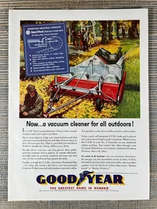 Goodyear Compass V Steel Belts Vacuum Sweeper Rubber 1956 Vintage Print Ad - Picture 1 of 1