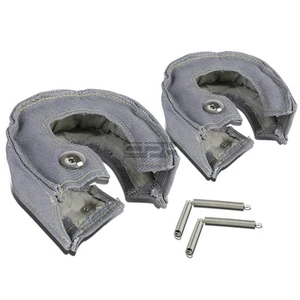 2X T25/T28 GT25 GT28/GT30 TURBO MESH HEAT SHIELD SILVER BLANKET WRAP STITCH KIT - Picture 1 of 4