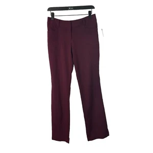 BCX Dress Slacks Womens Pants Size 5 Deep Wine Color Burgundy - Picture 1 of 8