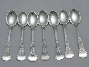 7 TEELÖFFEL SILBER 830-ER UM 1920 - Picture 1 of 3