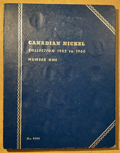 Whitman Album Canadian Nickel Collection 1922 to 1960 No. 9064 w. 38 Coins