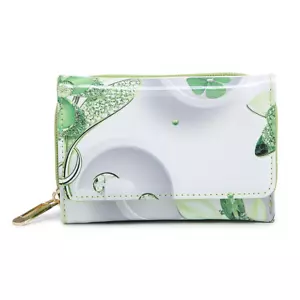 BOLSO BRILLANTE PATENTE CON PATRÓN FLORAL Y VARIAS SECCIONES - Imagen 1 de 6
