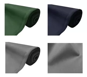 Heavy Duty Thick Water Resistant Canvas Fabric Outdoor Cover Material 150cm Wide - Picture 1 of 7