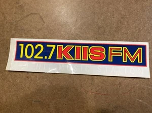 Vintage 1995 SOUTHERN CALIFORNIA KIIS FM 102.7 BUMPER STICKER RARE-FREE SHIP! - Picture 1 of 7
