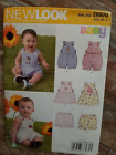 New Look Sewing Pattern 6970 Babies Rompers Top Panties Sizes NB-Lg 7-24Lbs  UC