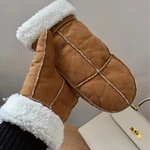 Fleece-gefüttert Handschuhe mit breiter Kante Winter handschuhe Unisex - Bild 1 von 4