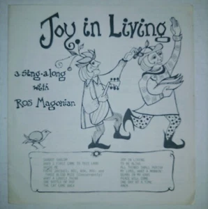 Vintage Joy In Living A Sing Along With Ros Magorian Children Songbook - Picture 1 of 5
