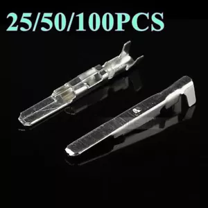 TE AMP Auto/KFZ 3mm-Serie Crimpkontakte Stiftkontakte Stecker Pin Kontakt Neu - Picture 1 of 2