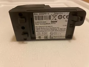 EMERSON DELTAV KJ4001X1-CK1 MASS TERMINAL BLOCK, 40 PIN 12P0732X162 REV S - Picture 1 of 2