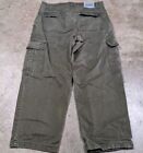 Levi Silver Tabs Olive Green Vintage '90s Y2K Cargo Carpenter Baggy Pants 34x28