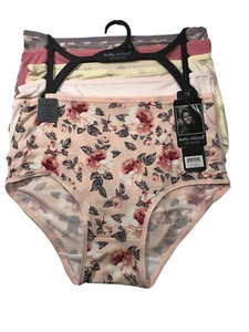 Kathy Ireland ~ Women's Brief Underwear Panties Polyester Blend 5-Pair 1X - Picture 1 of 5