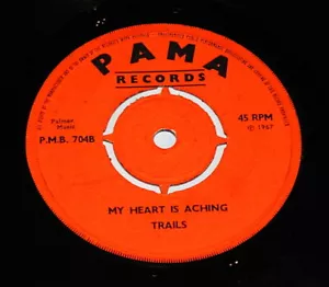 The Coolers (as Trails) My Heart Is Aching 1967 7" 45 Vinyl Pama Skinhead Reggae - Bild 1 von 6